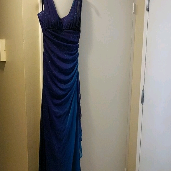 Blue and purple sparkly prom dress - Picture 1 of 3